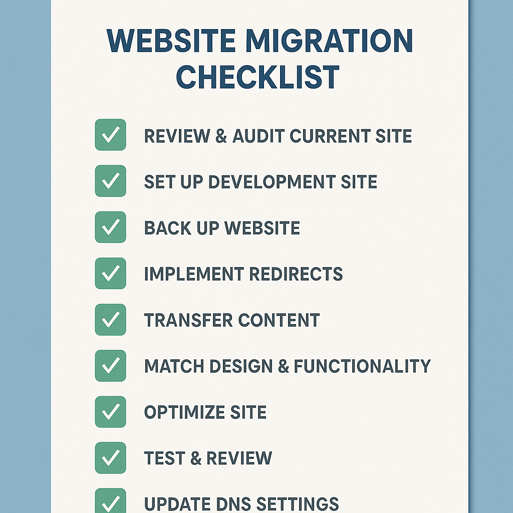 Website migration checklist
