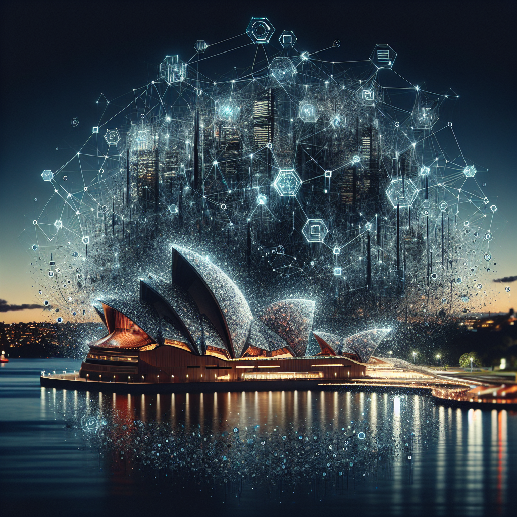 Abstract representation of a digital landscape