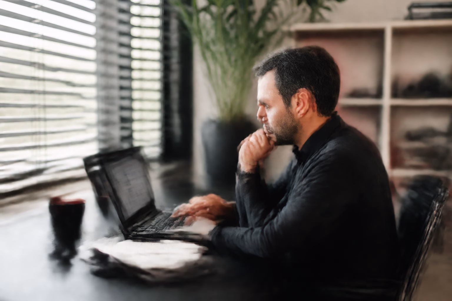 Brisbane business owner reviewing an AI search result on a tablet